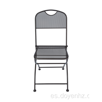 Silla plegable de malla metálica para exterior / interior, balcón